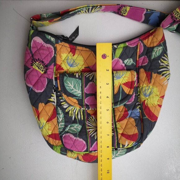 Vera Bradley Multi Colored Lightly Quilted Zipper Closure Crossbody Bag - Picture 10 of 11